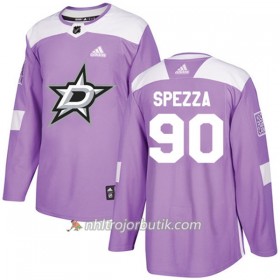 Män Ishockey Dallas Stars Tröja Jason Spezza 90 Adidas 2017-2018 Lila Fights Cancer Practice Authentic
